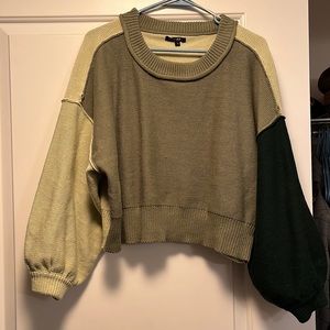 Block colored sweater